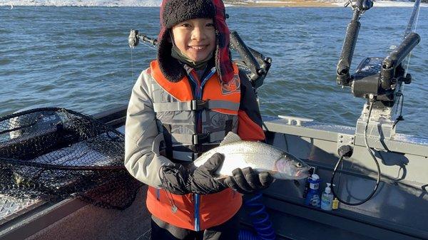 My son's first catch ever!