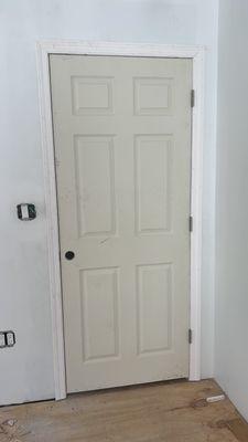 Bedroom door installation