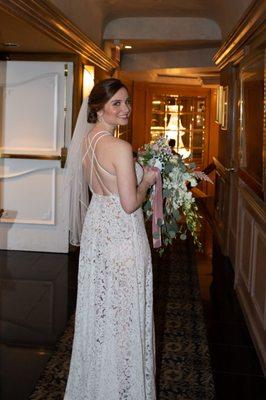 Wedding Dress from behind