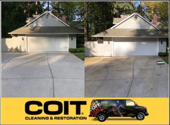 The COIT Difference: Concrete Driveway cleaning