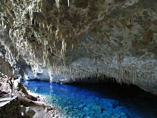 Blue Lake Cave in Bonito, Brazil