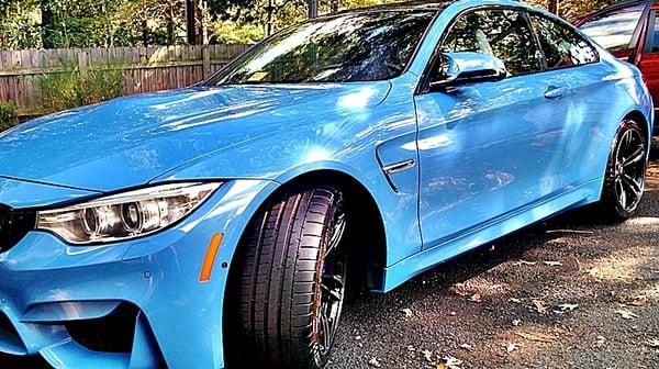 This BMW received our Platinum Service.  By far the prettiest color I've EVER seen on a vehicle!!!