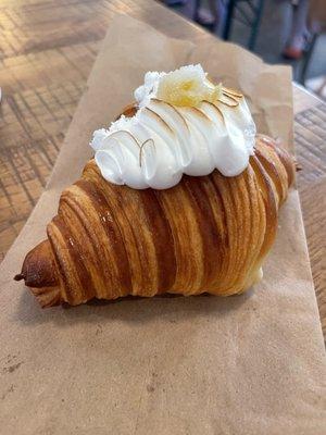 In June, they had a lemon meringue croissant that was AMAZING. 
 They change their menu monthly, so it isn't there anymore.