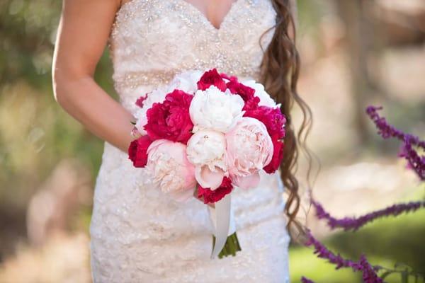 My beautiful bouquet with the exact flowers I wanted even though they WEREN'T IN SEASON!!!! Can't believe she found them!