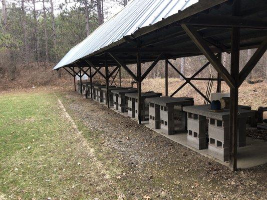 Rifle range benches