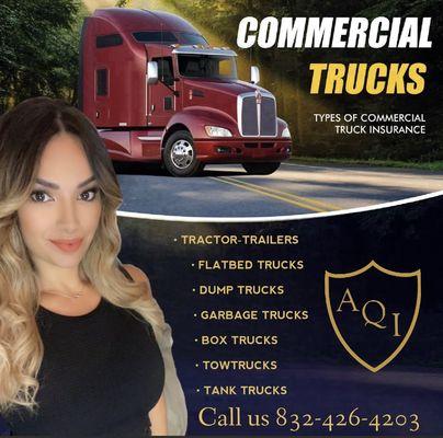 Call us for a free quote on commercial auto.