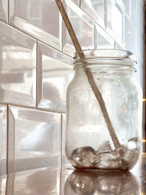 Mason jar iced coffee