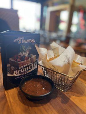 Complementary chips and salsa upon arrival. My kinda place. The chips are served hot. The salsa is spicy yet refreshing. Yummy