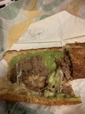 The other half of the crappy sandwich from Subway