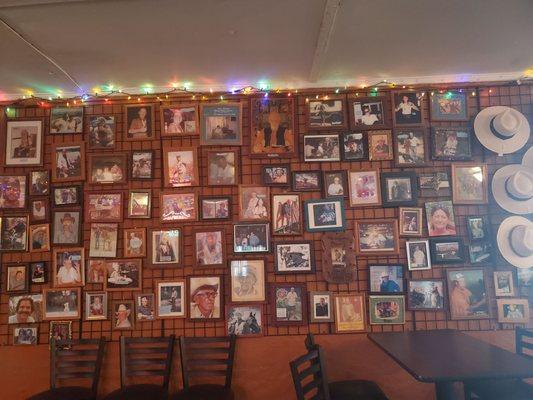 Wall of fame inside the bar