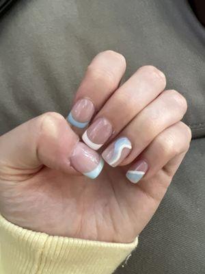 Gel full set with design