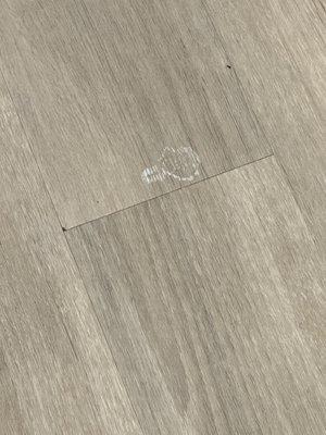 More spots on the floor no mopping