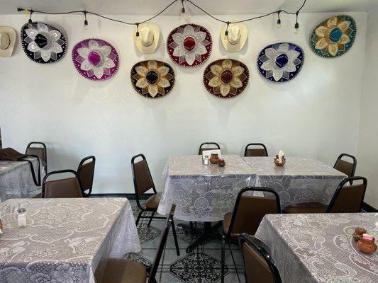 The Buen Apetito dining area is so clean, and just makes you feel happy.