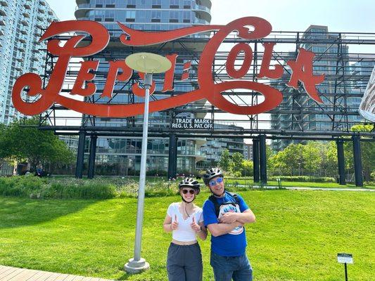 Rick, the tour guide and my daughter.