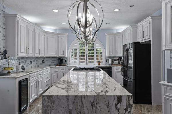 Marble countertops