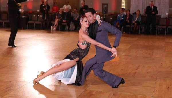 Angelo and Erin in competition, 2014