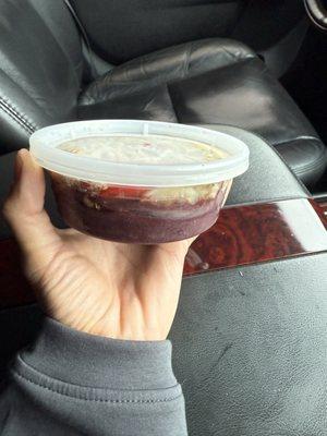 Small açaí bowl - very runny