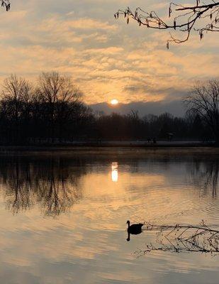 Schrock Lake sunrise