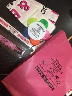 Goodie bag from my first visit!