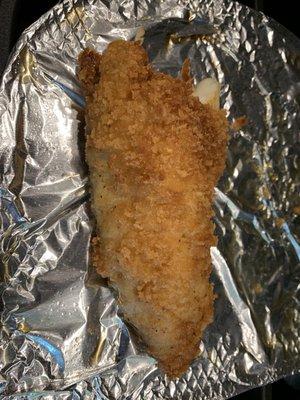 Crispy delicious fish fry (threw it in air fryer since we had to drive a long way to get it!)