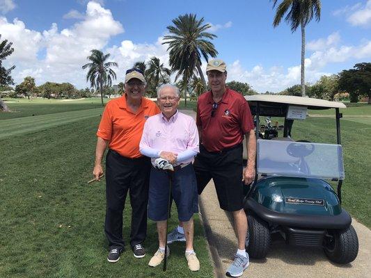 NBA great Boston Celtics Center, Dave Cowans and PGA great Bob Murphy