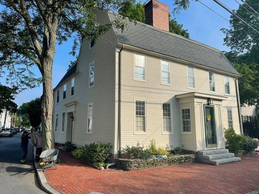 Getting an early start in Newburyport, we will be removing this existing 3 tab to install a new Owens Corning architectural shingle roof