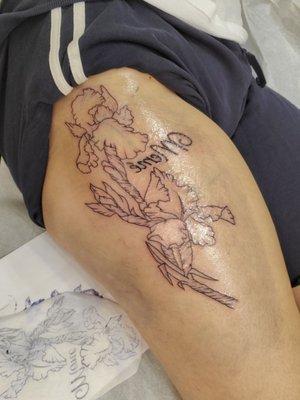 This one is my newest and this is just the outline.  Its beautiful and everything I wanted.