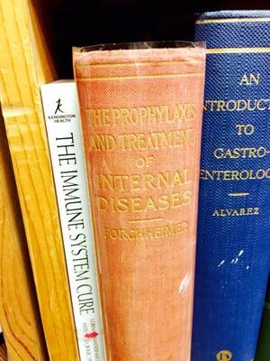 A pretty good selection of old medical books