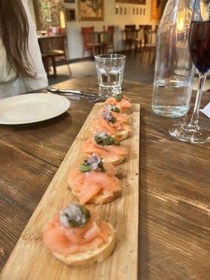 Smoked Salmon Bruschetta