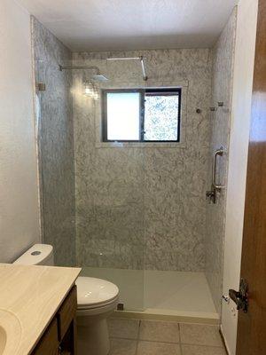 Guest Bath walk-in shower