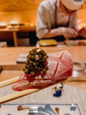 Otoro and Caviar. The perfect addition to a omakase.