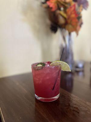 Cranberry Jalapeño Margarita