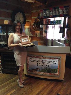 Selling beautiful cigars . This Cigar Chick gets it!