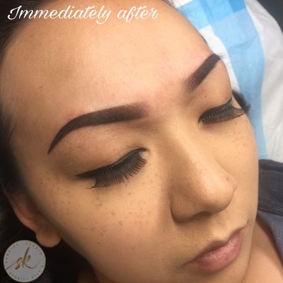 Soft touch ombré eyebrow procedure