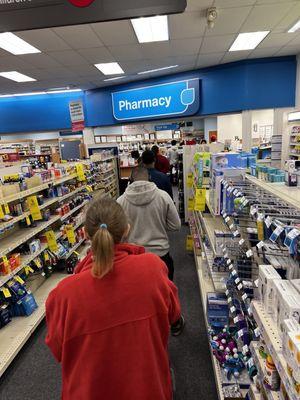 Line for pharmacy