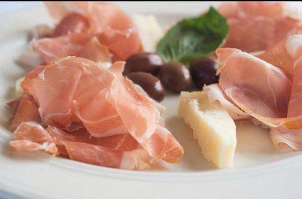 San Danielle prosciutto appetizer