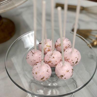 Champagne Rose Cake Pops