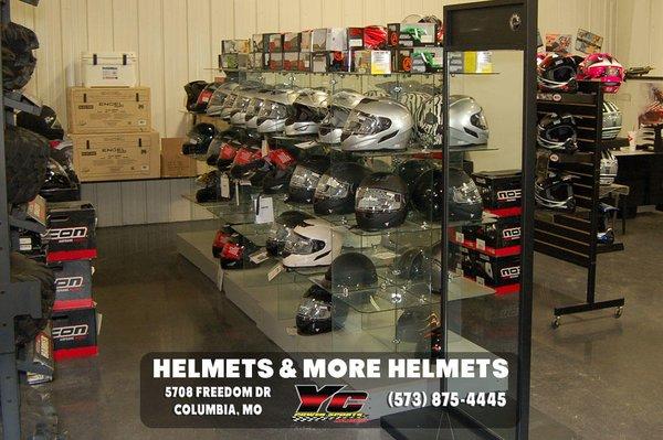 ICON helmets are here and so many more-YC Powersports of Columbia 5708 Freedom Dr. Columbia, MO 65202 (573) 875-4445, Kirksvi...