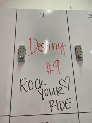 They always personalize your locker!