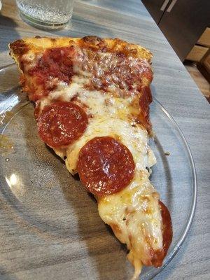 Pepperoni Pizza, the cheese is so delicious!