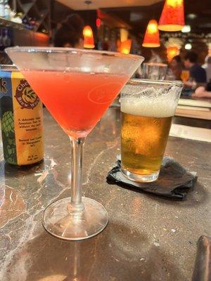 Holiday Swing Martini & Halleck Pale Ale