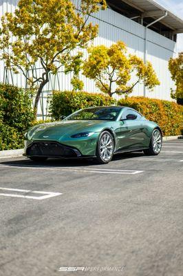 Aston Martin wrapped in Inozetek Metallic Racing Green