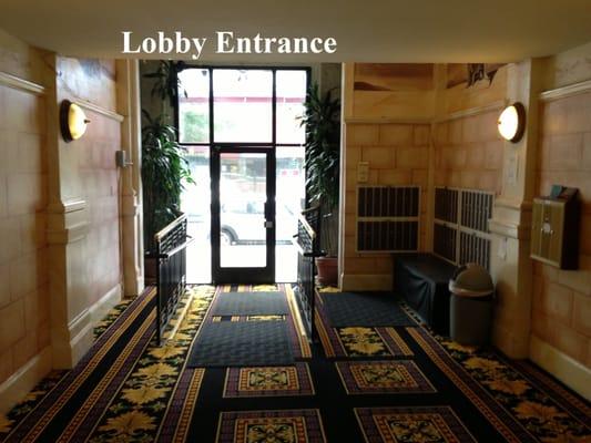 Lobby of Fillmore Plaza Apartments