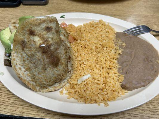 Gorditas dinner plate