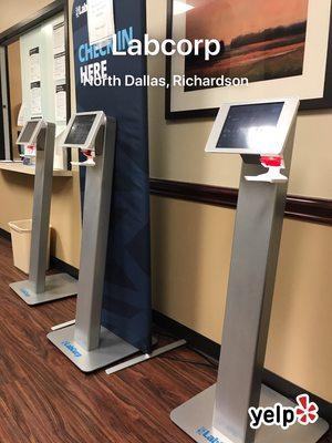 Kiosks that scan your driver's license and medical insurance allow you to check in quickly.