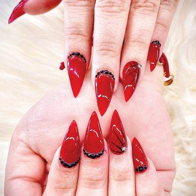 Good design for Halloween nails:-))