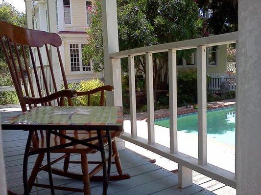 View of pool from Cottage