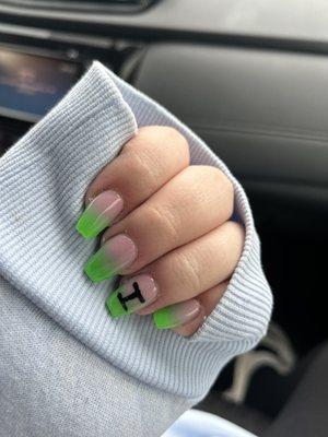 I asked for nude to green. With small "I"