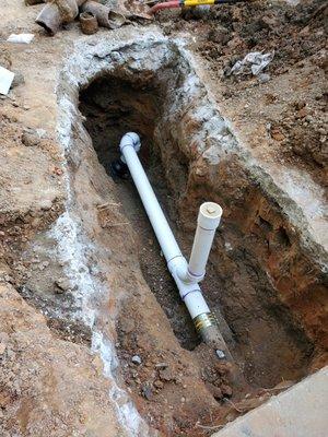 Sewer drain replacement