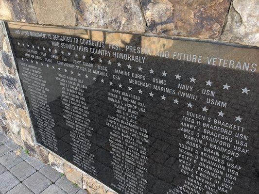 Veterans Monument, Cornelius NC